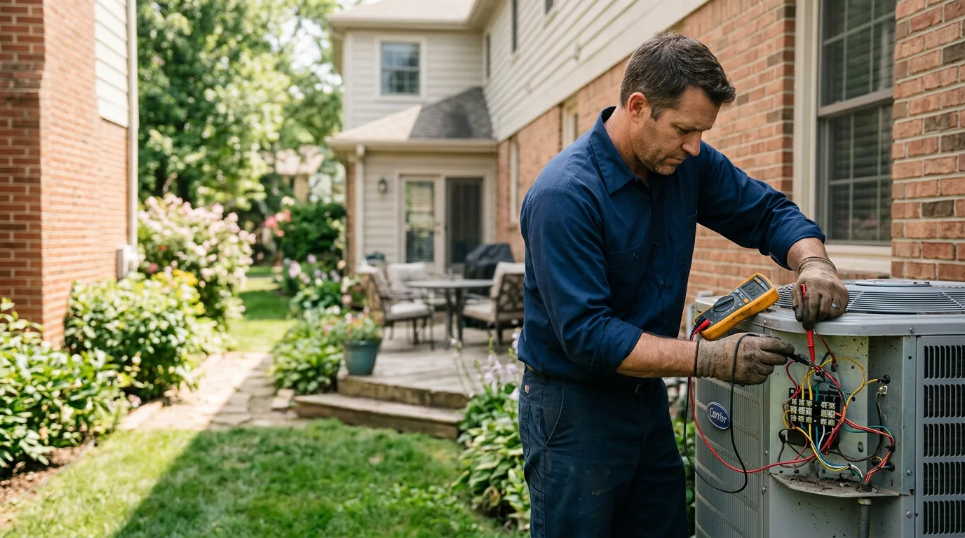 HVAC technician working near Newburgh, NY